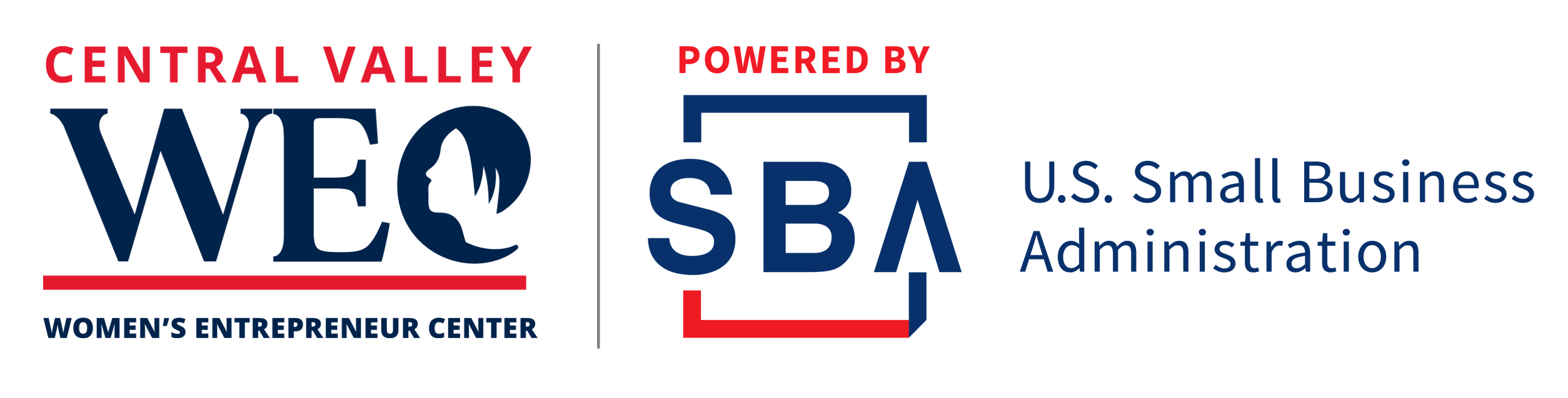logo featuring the central valley women's entrepreneur center and sba the U.S. Small Business Administration